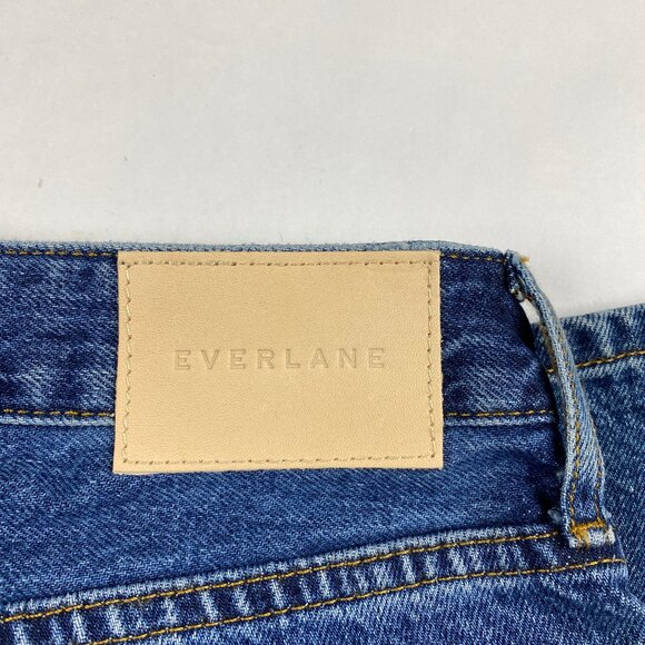 NWT Everlane Jeans Women's Size 27 The Curvy 90's Cheeky Straight Jean Blue - Picture 6 of 13